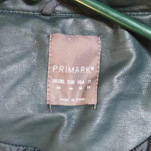 Primark pleather jacket dark green - Picture 3 of 3